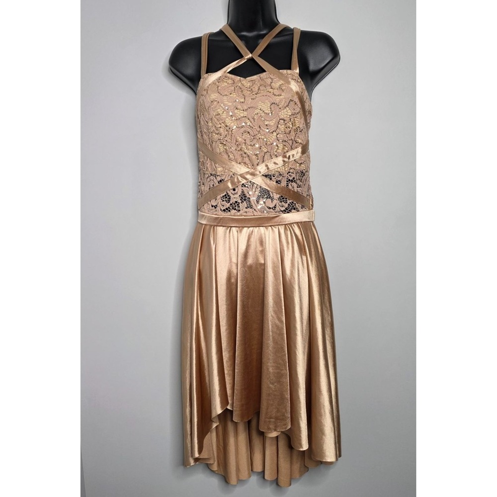 Revolution Tenth House Dance Costume Dress Women's Size MA Metallic‎ Dancewear